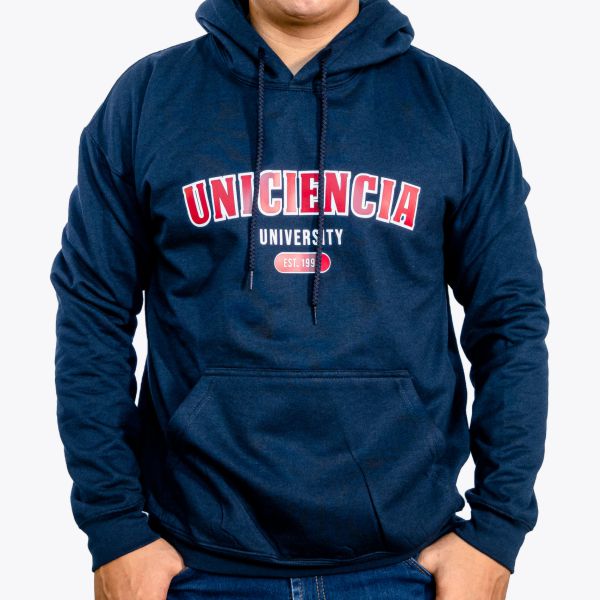 Buzo azul estampado 1